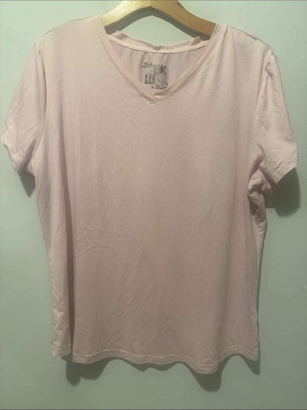 Muk Luks light pink tee shirt